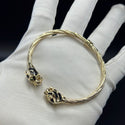 New Gold 14k Panther Bangle