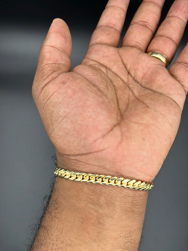 New Gold 14K Italian Cuban bracelet  by GO™