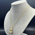 New Gold 14K Teddy Bear Pendant with Hollow Rope Chain by G.O