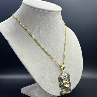 New Gold 14k Women Hollow Miami Cuban  Chain with Pendant  by GO™