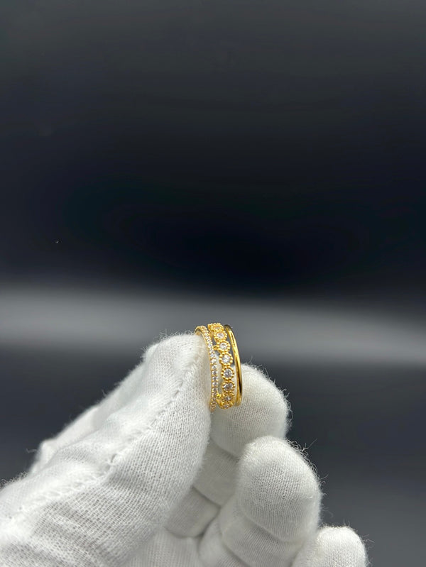 New Gold 14k Women Ring  on Cz Stones by GO™