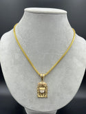 New Gold 14K Franco with Jesus Pendant