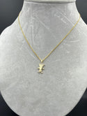 New Gold 14K Franco with boy pendant