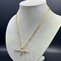 New Flat Cuban Chain With Pendant 14k by G.O™