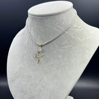 New Gold 14K Moon  Ice Chain With Pendant by GO™