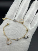 New Gold 14k Bracelet  on Cz Stones by GO™