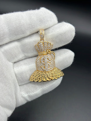 New Gold 14K Money Bag  Pendant by GO™