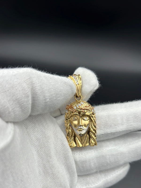 New Gold 14K Jesus Pendant by GO™