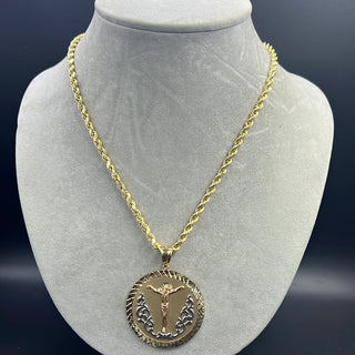 New Gold 14k Rope chain with Pendant  by GO™