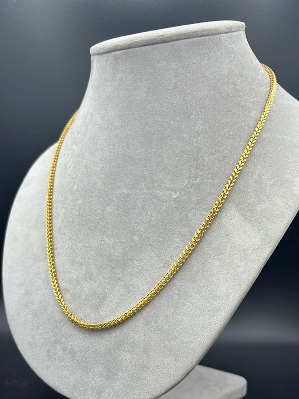 New Gold 14K Hollow Franco Chain by GO™