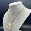 New Gold 14k Women Hollow Miami Cuban  Chain with Pendant  by GO™