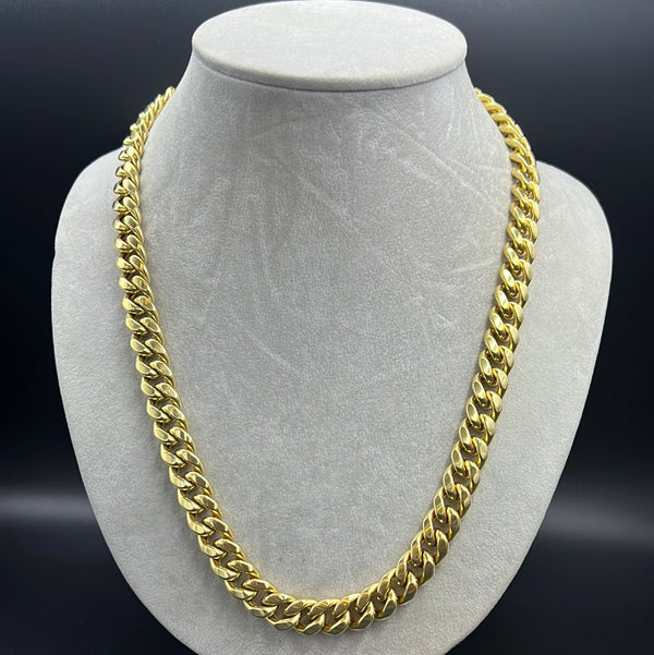 New Gold 14K Hollow Miami Cuban  Chain by GO™