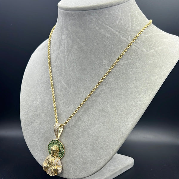 New Gold 14k Rope chain with Pendant  by GO™