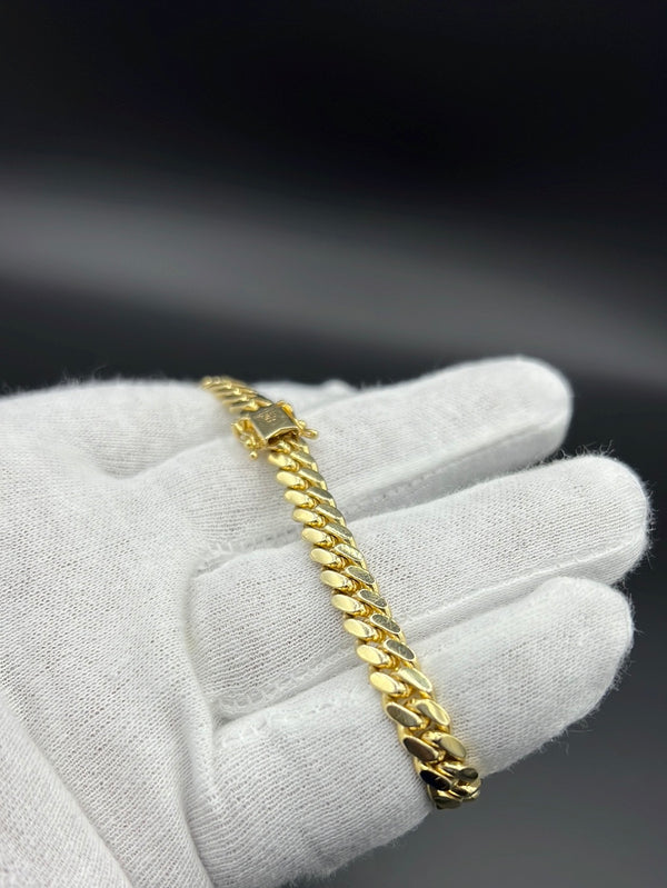 New Gold 14K Solid Italian Cuban bracelet  by GO™