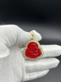 New Gold 14K Red Buddha Pendant by GO™