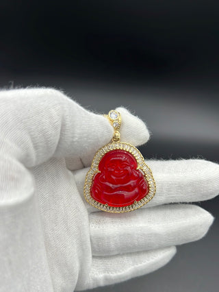 New Gold 14K Red Buddha Pendant by GO™