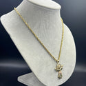 New Gold 14k Rope chain with Pendant  by GO™