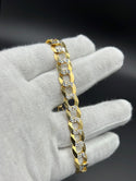 New Gold 14K Solid Flat Cuban bracelet  by GO™