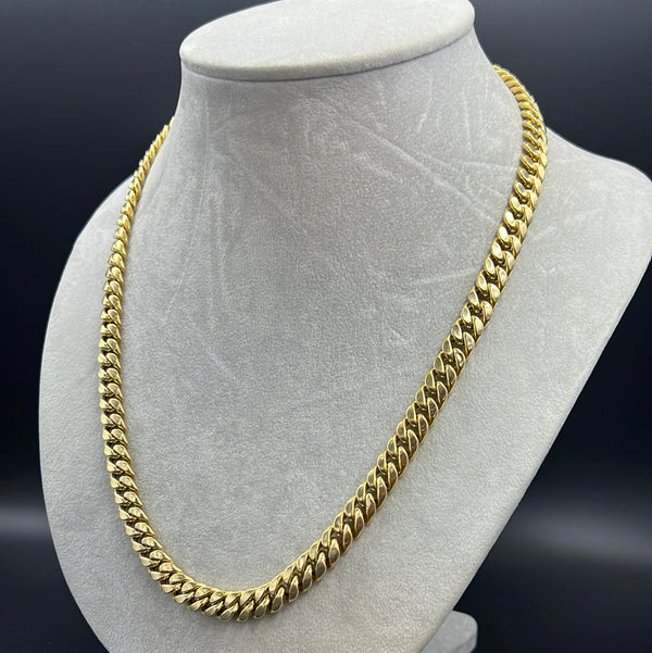 New Gold 14K Hollow Miami Cuban  Chain by GO™