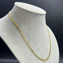 New Hollow Flat Cuban Chain 14k