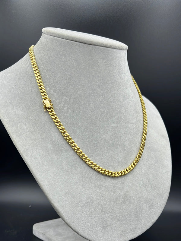 New Gold 14K Semi Solid Cuban Chain by GO™