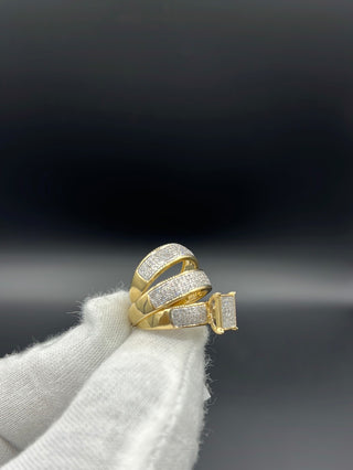 New Gold 14k Set Diamonds Wedding Rings by GO™