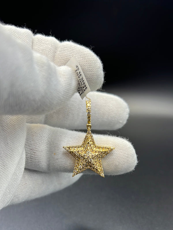 New Gold 14k Star VS1 Diamonds 💎 Pendant