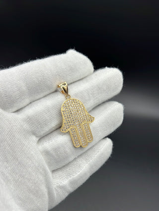 New Gold 14K Hamsa Pendant by GO™