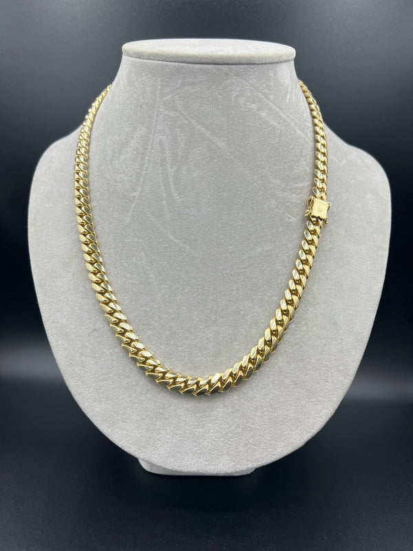 New Gold 14K Solid Italian Cuban Chain by GO™