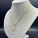 New Flat Cuban Chain With Pendant 14k by G.O™