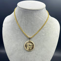 New Gold 14K Hollow Franco Chain With Pendant by GO™