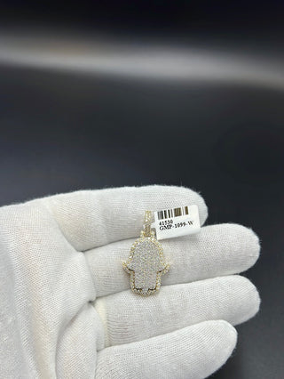 Buy yellow-and-white-gold New Gold 14k Hamsa  VS1 Diamonds 💎 Pendant