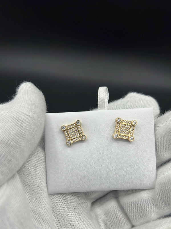 New Gold 14k Earring on Cz Stones by GO™