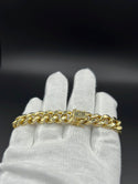 New Gold 14K Semi Solid Cuban bracelet  by GO™