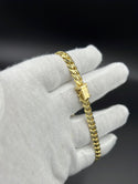 New Gold 14K Solid Italian Cuban bracelet  by GO™