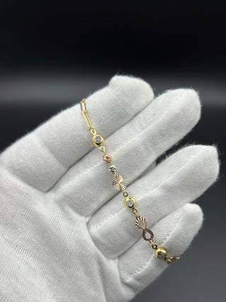 New Gold 14k Bracelet  on Cz Stones by GO™