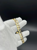 New Gold 14K Solid Flat Cuban bracelet  by GO™