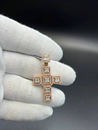 New Gold 14k Cross VS1 Diamonds 💎 Pendant