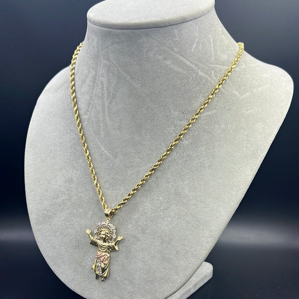 New Gold 14k Rope chain with Pendant  by GO™