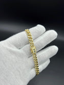 New Gold 14K Semi Solid Cuban bracelet