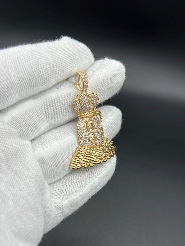 New Gold 14K Money Bag  Pendant by GO™