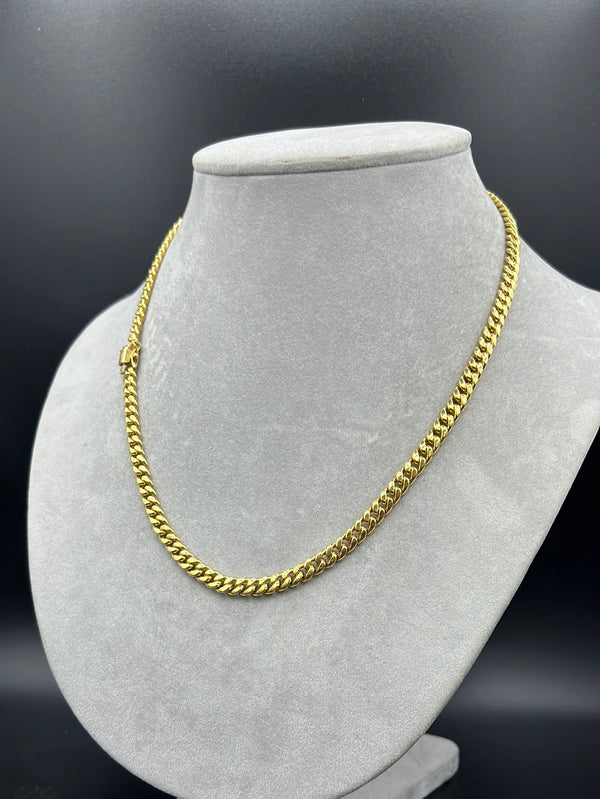 New Gold 14K Semi Solid Cuban Chain by GO™