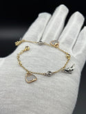 New Gold 14k Bracelet  on Cz Stones by GO™