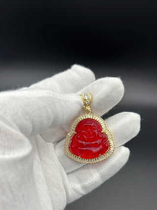 New Gold 14K Red Buddha Pendant by GO™