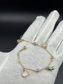 New Gold 14k Bracelet  on Cz Stones by GO™