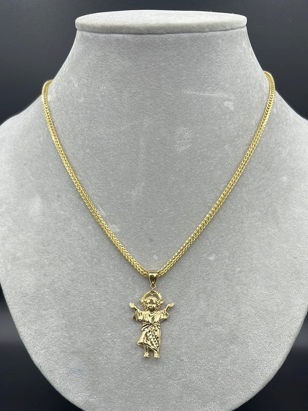 New Franco 14k with baby Jesus pendant