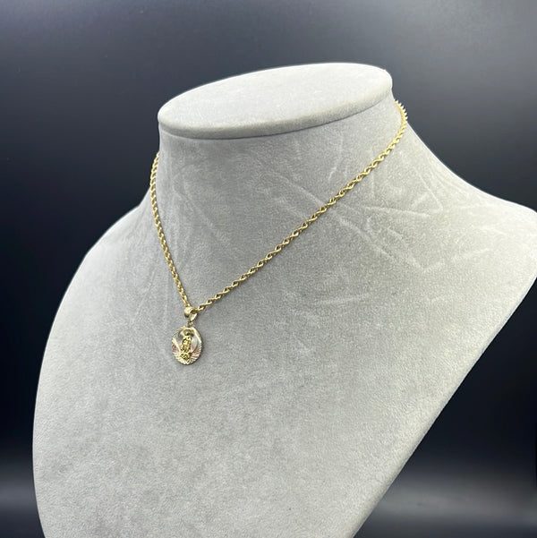 New Gold 14k Women Rope chain with Heart pendant  by GO™