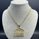 New Gold 14k Women Hollow Miami Cuban  Chain with Pendant  by GO™