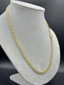 New Gold 14K Semi solid Cuban Chain