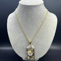 New Gold 14k Women Hollow Miami Cuban  Chain with Pendant  by GO™